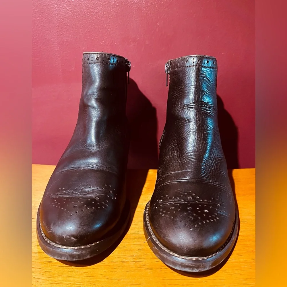 Paul Green Munchen Brown European Leather Ankle Boots Women's US 6.5 (UK 4)